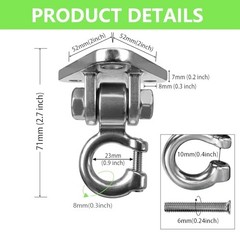 Swing Hangers Heavy Duty Smooth Operation with 180° Swing Bearings Styel 1 PS