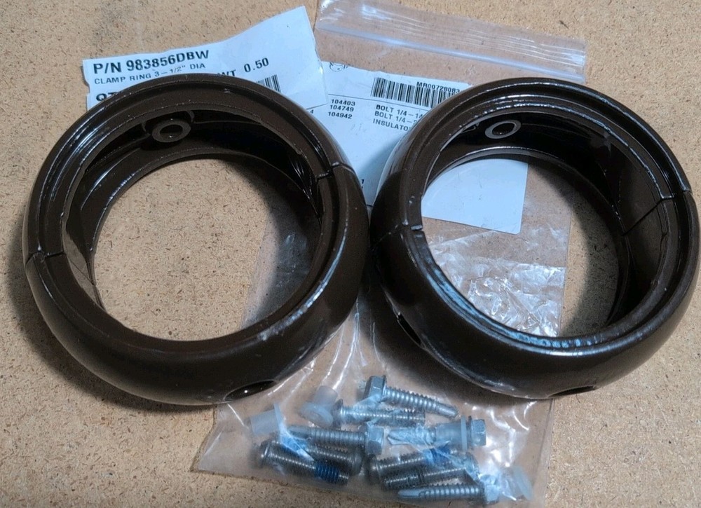 Miracle Playground Equipment Parts Brown 3 1/2″ Clam Rings 983856DBW 4pcs – NEW