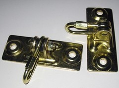 2pc Gold Swing Hangers for Outdoor Wood Wooden Play Set w/ Clamps A4M00505