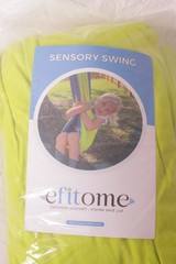 Sensory Swing for Kids, Indoor Ceiling/Outdoor Tree Hanging Kit Included, yellow