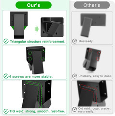 Heavy-Duty Swing Set Bracket – A-Frame Swing Set Hardware Kit with Mounting Hard