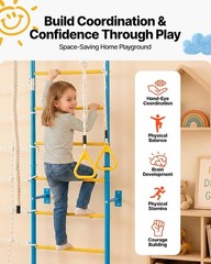 VEVOR Indoor Jungle Gym 7-in-1