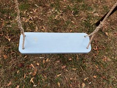 Wood Tree Swing with Hand spliced 10 Feet rope Each Side/23” x 7” x 1 1/2”