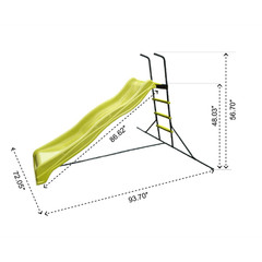 Kids Plastic Slide-Freestanding Playground Equipment for Children Outdoor/Indoor