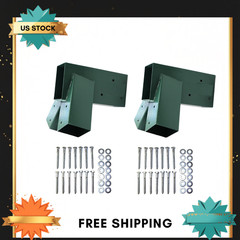 1-2-3 A-Frame 2 Brackets for Swing Set with All Mounting Hardware, Green