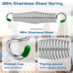 2Pack Premium Porch Swing Springs,1300lb Heavy Duty Springs, Rust Resistant S…