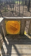 Tube Slide, Spiral, Commercial Grade, Used, Good Condition, Yellow, Pickup Only