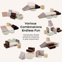 Foam Climbing Blocks 7-Piece Set for Toddlers – Soft Indoor Activity Gym