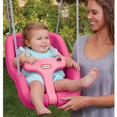 Little Tikes 2-in-1 Snug Secure High Back Swing Magenta Toddler