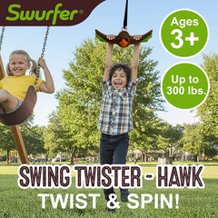 Ninja Twister Swing Spins Set – 360° Twist Spin Toy, Swing Set Accessories for B