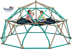 Climbing Dome with Hammock, Outdoor 12FT Dome Climber Play Den for Kids 3-10 Sup