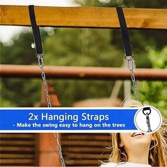 Swing Seat, 66″ Heavy Duty Coated Iron Chain Sensory Swing, Therapy Swing Blue