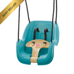 Step2 Infant to Toddler Bucket Swing Seat Backyard Playset Secure Harness 9M-3Y