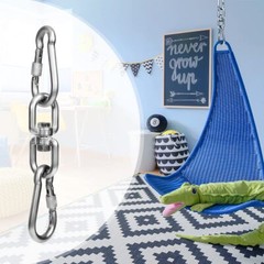 2+1 Heavy Duty 304 Stainless Steel Swivel Ring Double Ended Swivel Eye Hook With