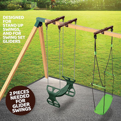 Swingset Conversion Bracket – No Tree, No Problem, Convert Your Swingset to a Sw