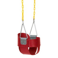 Heavy-Duty High Back Full Bucket Swing Seat | Coated Chains Fully Assembled |…
