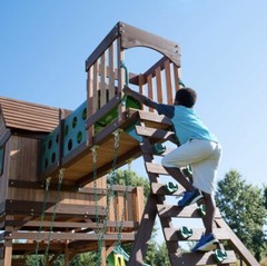 **NEW**Backyard Discovery Woodridge Elite Cedar Swing Set Playset FREE SHIPPING!