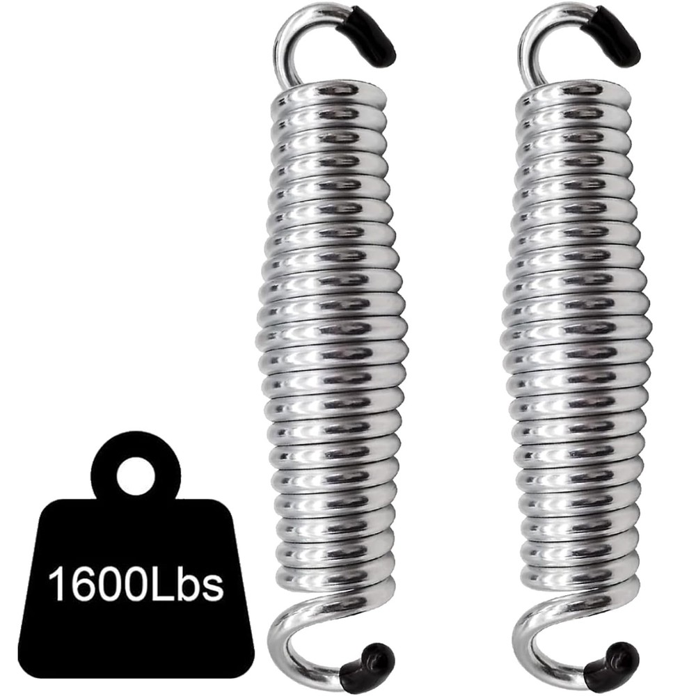 2Pack Heavy Duty Porch Swing Springs, 1600lb Capacity, Corrosion-Resistant St…
