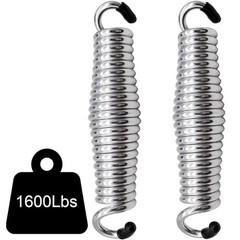 2Pack Heavy Duty Porch Swing Springs, 1600lb Capacity, Corrosion-Resistant St…