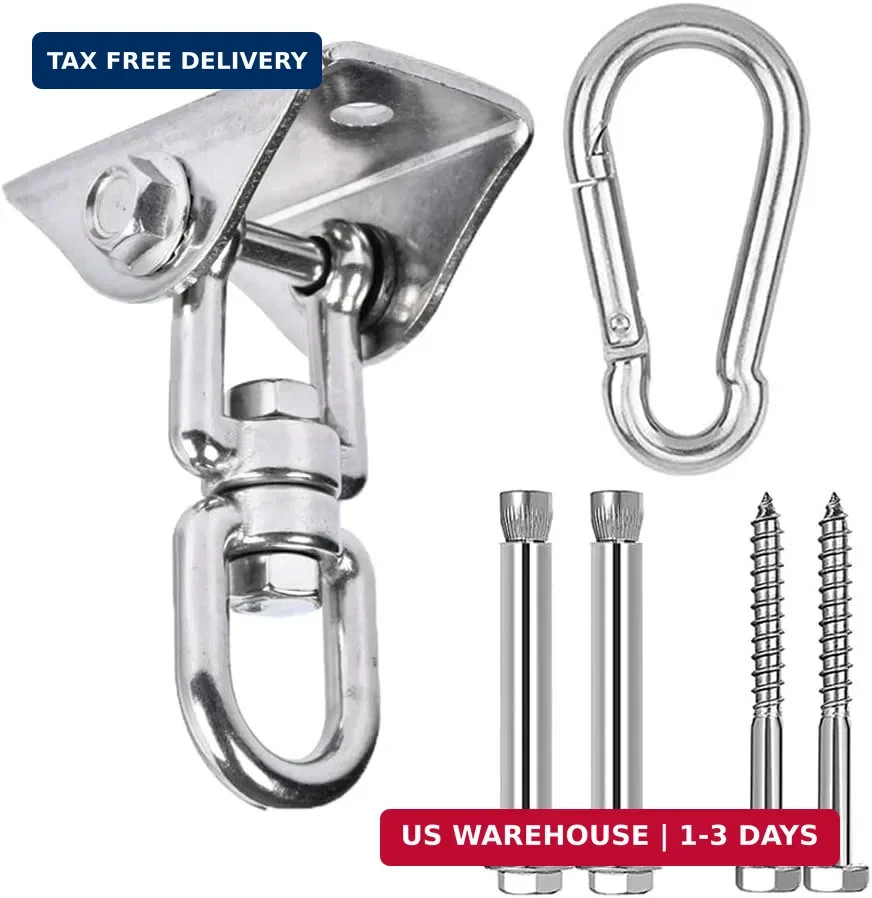 360° Swivel Swing Hangers for 1200lb Heavy Duty in 304 Stainless Steel, Swing Ho