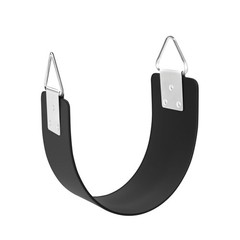 Swing Seat with Metal Triangle Ring 30.4 x 5.9 Inch Heavy Duty Replacement Black