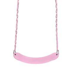 PINK Playground Swing Set Seat Belt Vinyl Coated Zinc Chain, Hanger & Hooks
