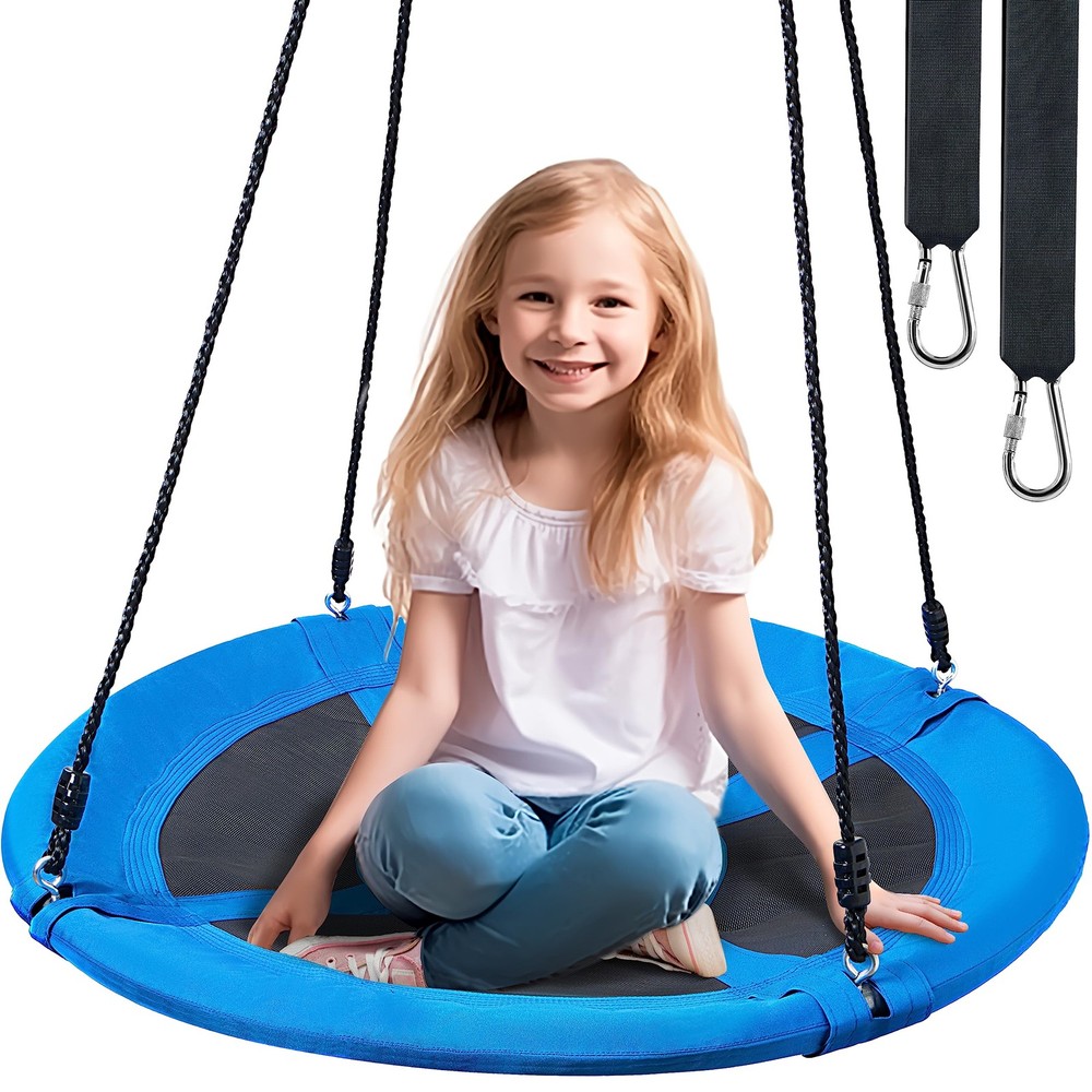 40″ Saucer Tree Swing Set – 900Lb Weight Capacity, 900D Oxford Waterproof, wi…