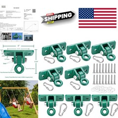 Swing Hanger 8 Pack with Heavy Duty Construction for Gymnastics and Porch Swings