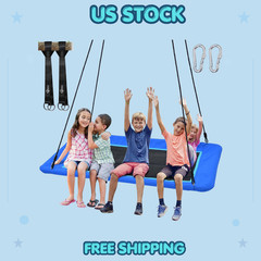 60″ Large Rectangle Platform Tree Swing for Kids Adults, 700lb Capacity