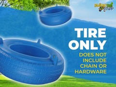 SWING SET STUFF DELUXE ROTOMOLDED TIRE BLUE playground outdoor accessories 0089