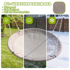 Large 60” Round Tree Swing Set 700lb Outdoor Indoor Playground Use Easy Setup