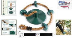 Outdoor Climbing Rope & Disc Swing Set – Easy to Install for Thrilling Play