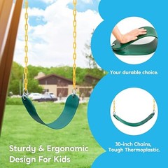 3 Pack Assorted Swing Set, Including 1 Gym Rings Trapeze Swing set+1 Gym rings