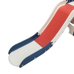 6 in 1 Toddler Slide, Kids Slide with Climber, Basketball Hoop, Tunnel