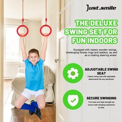 Doorway Swing for Kids & Pull Up Bar for Adults | Indoor Family Gym & Play Set
