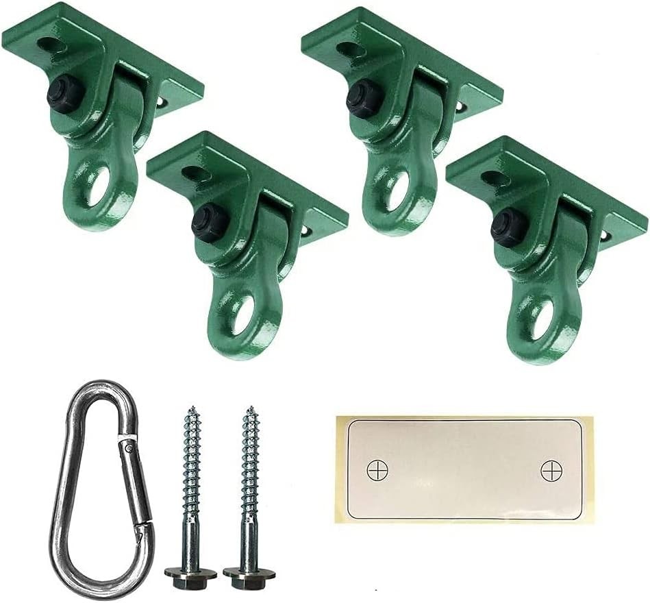 Heavy Duty Green Swing Hangers Screws Bolts Included 4 Pack, 4 Packs