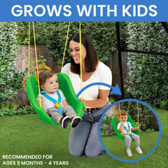 OUTDOOR TODDLER CHILD SWING Full Bucket Kids Seat