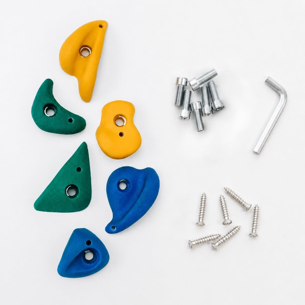 6 Rock Climbing Holds – Replacement Holds Rock Climbing Wall for Kids