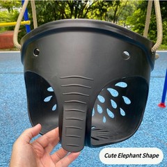 Heavy-Duty High Back Full Bucket Toddler Swing Seat with Locking Carabiners a…