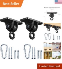 Cast Iron Swing Hangers with Noise Reduction – 500lbs, Indoor/Outdoor Use