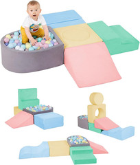 Climbing Toys for Toddlers 1-3, 6-Piece Foam Climbing Blocks for Toddlers, Baby