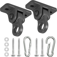 Heavy Duty Porch Swing Hangers Kit Dual Bearing Ceiling Hooks 5000lbs 2 Pack