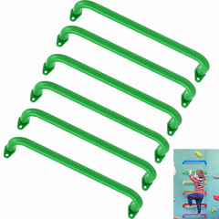 6 Pack 17 Inch Green Metal Safety Handles for Playground Grab Monkey Bars