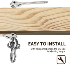 2 Heavy Duty Swing Hangers 180° Stainless Steel Swing Hooks 800LBS Capacity