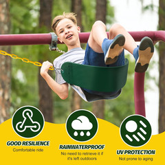 2 Pack Suitable For Kids And Adults Comes W/ Hooks & Chains Perfect For Backyard