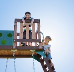 **NEW**Backyard Discovery Woodridge Elite Cedar Swing Set Playset FREE SHIPPING!