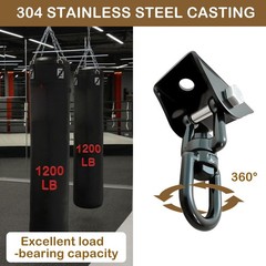 Heavy Duty Swing Hangers,1200 lb Hammock Hanging kit,360°Rotating Swing Hardw…
