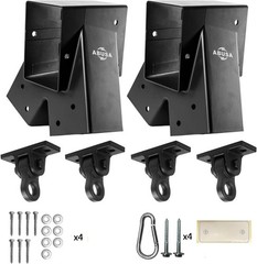 Heavy Duty Swing Sets Brackets Including 2 Black A-Frame Swing Set Brackets….