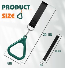 Trapeze Bar Swing Monkey Bars Hanging Ninja Rings Warrior Slackline Obstacle Cou