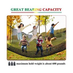 Tongmo Climbing Cargo Net, 6.5′ X 9.8′ Double Layers Playground… FAST USA SHIP